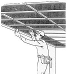 Noise Barrier Ceiling Tiles Installation